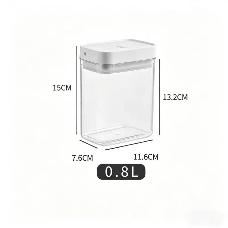 Transparent Food Storage Container – Moisture-Proof Pasta & Grain Jar