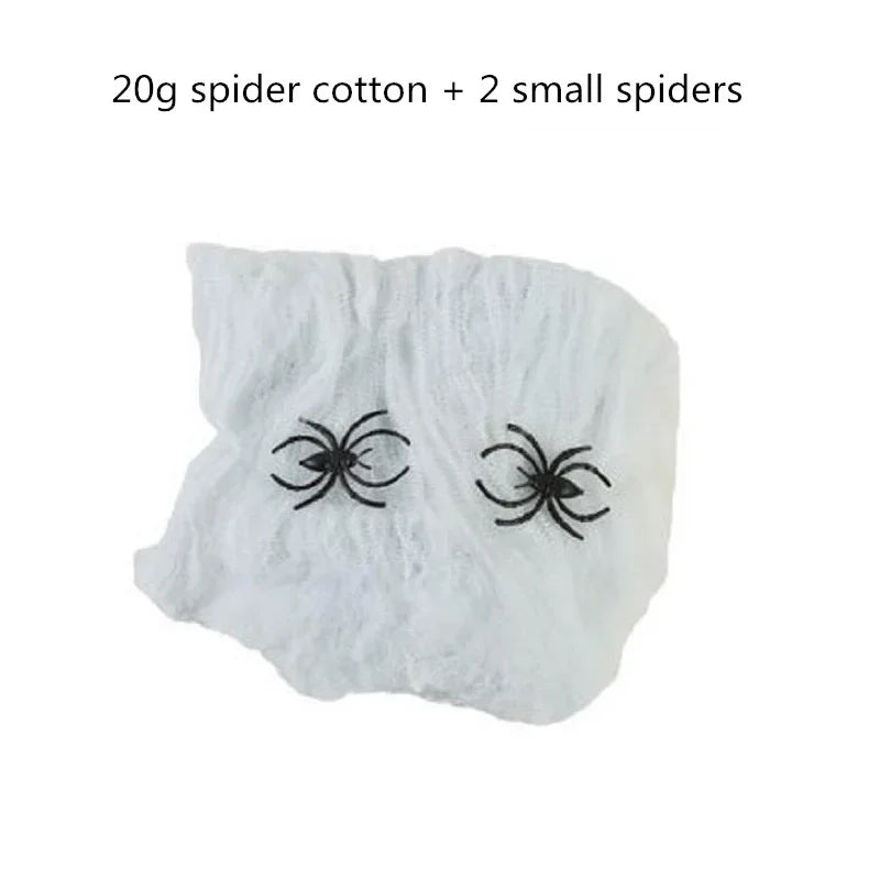 Giant Black Halloween Spider & Web Set – Realistic Scary Prop for Yard, Porch, & Party Decor