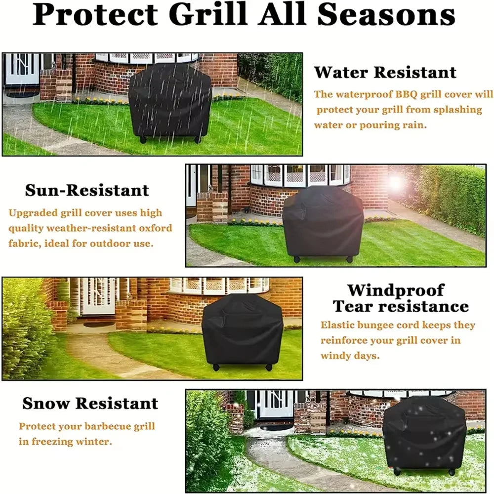 Heavy-Duty Waterproof BBQ Grill Cover – All-Weather Outdoor Protection