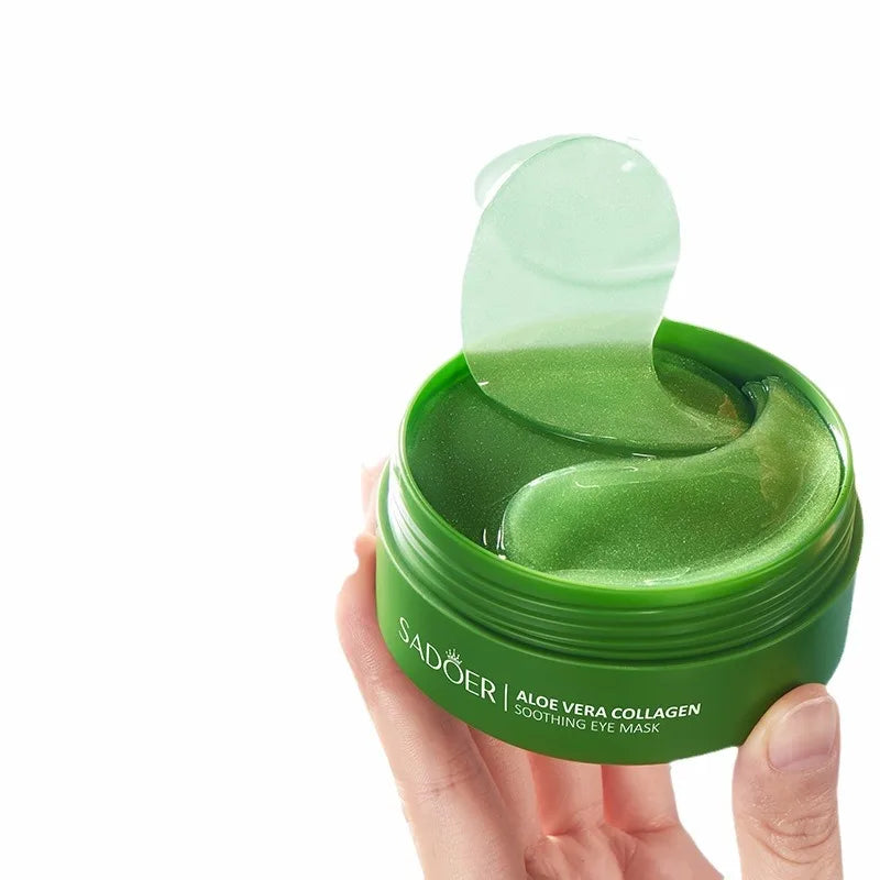 Aloe Vera Collagen Eye Mask – 60 Pcs Moisturizing & Firming Patches