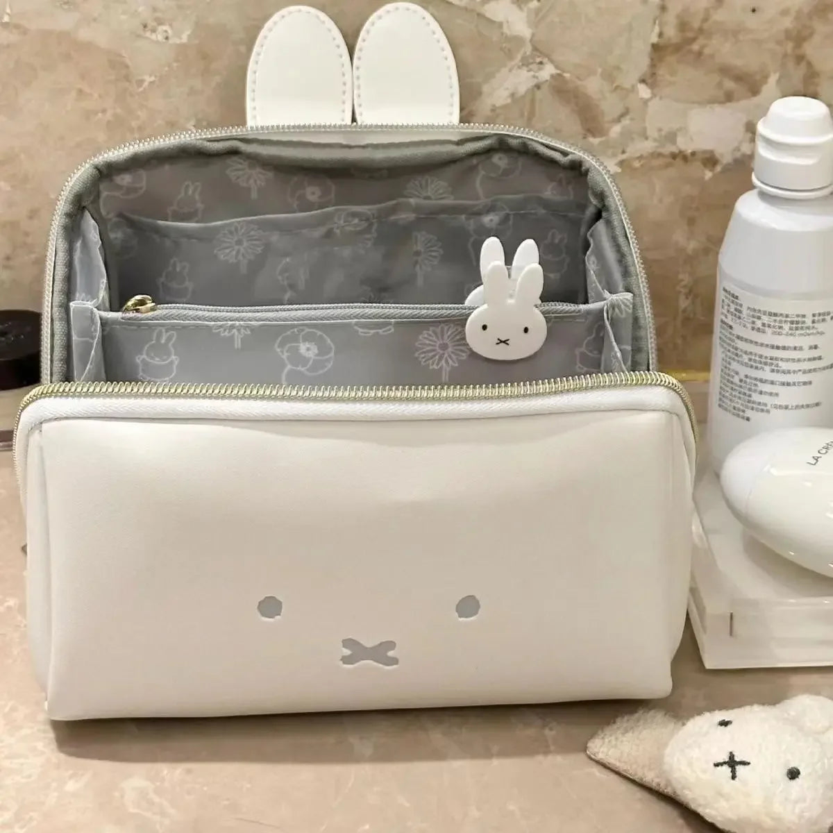 Cute Miffy Rabbit Makeup & Toiletry Bag