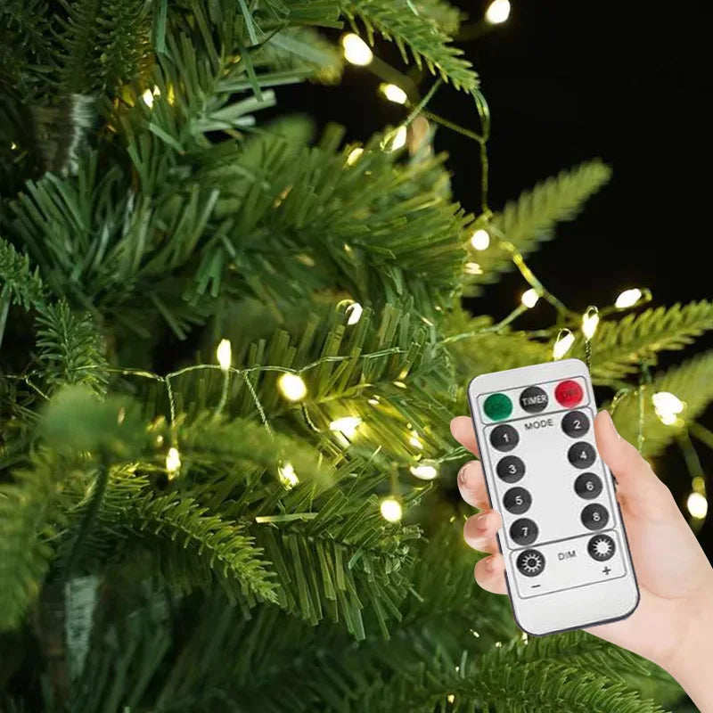 LED Firecracker String Lights with Remote