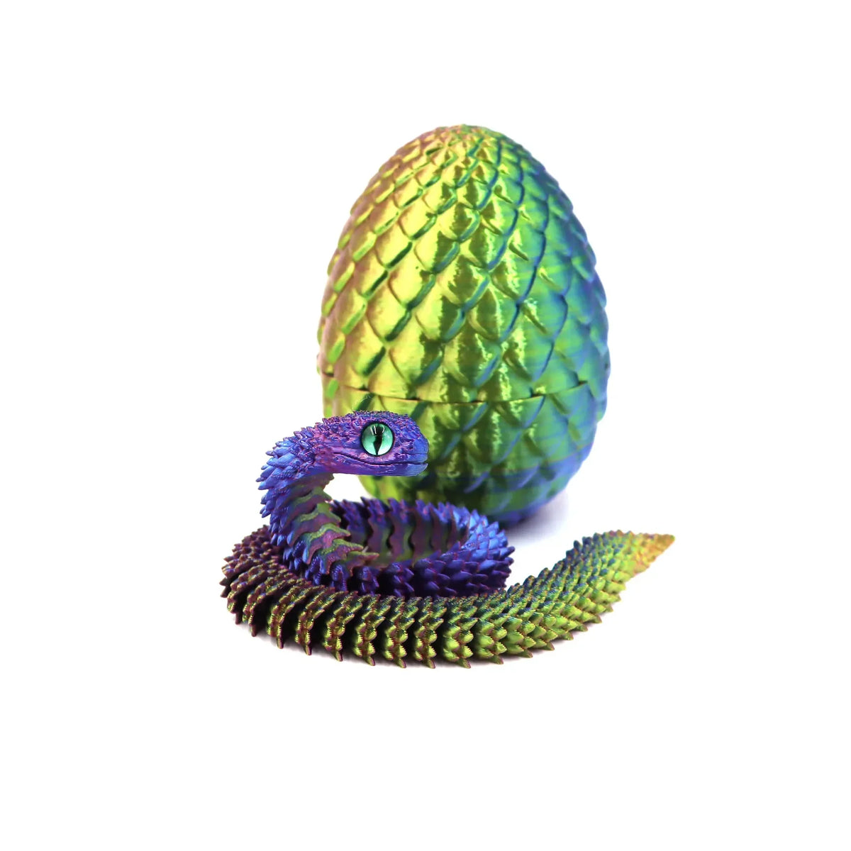3D Printed Movable Snake Egg Fidget Toy