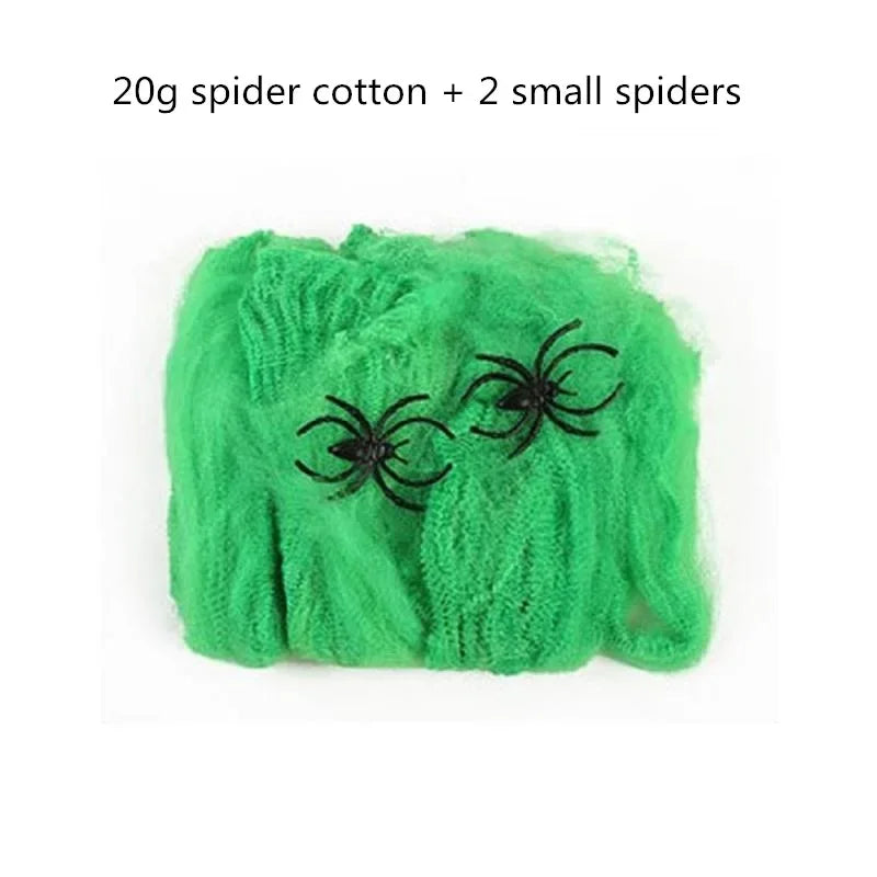 Giant Black Halloween Spider & Web Set – Realistic Scary Prop for Yard, Porch, & Party Decor