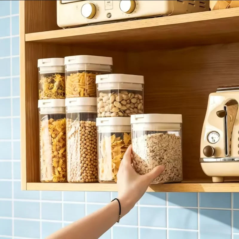 Transparent Food Storage Container – Moisture-Proof Pasta & Grain Jar