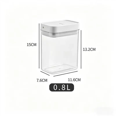 Transparent Food Storage Container – Moisture-Proof Pasta & Grain Jar