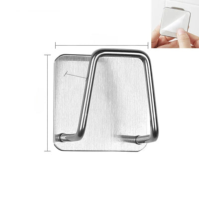 Stainless Steel Sink Sponge Holder – Wall-Mounted Kitchen Drain Rack