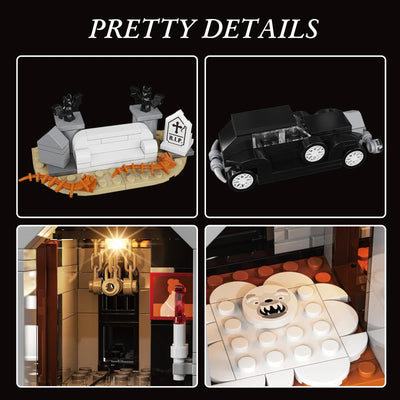 Gothic Nightfall Manor Building Set – Adult Architecture Desktop Ornament