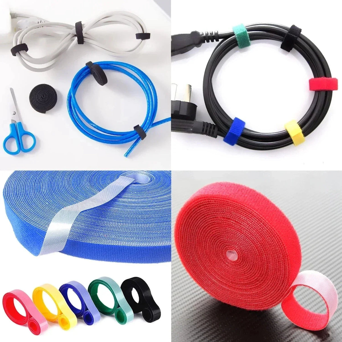 Cable Organizer – Wire Management Winder & Cord Ties