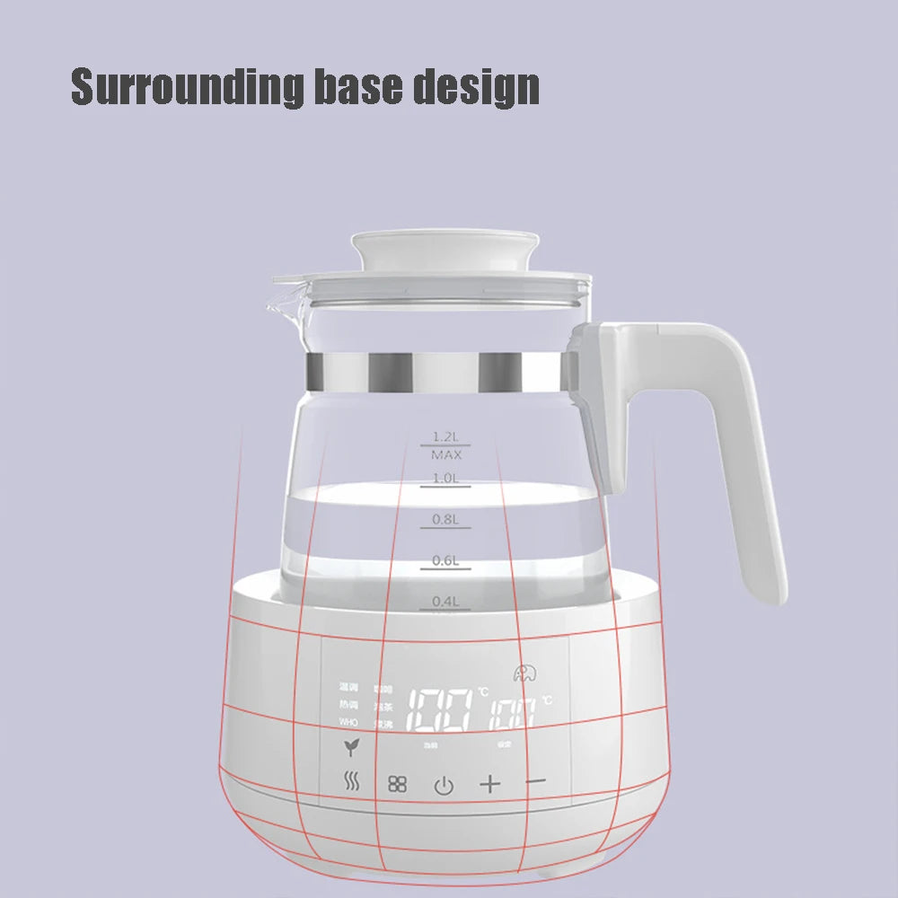 Smart Baby Formula Kettle (1.2L) – 24-Hour Constant Temp Water Warmer