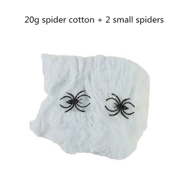 Giant Black Halloween Spider & Web Set – Realistic Scary Prop for Yard, Porch, & Party Decor