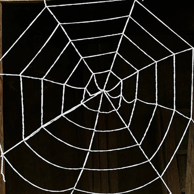 Giant Black Halloween Spider & Web Set – Realistic Scary Prop for Yard, Porch, & Party Decor