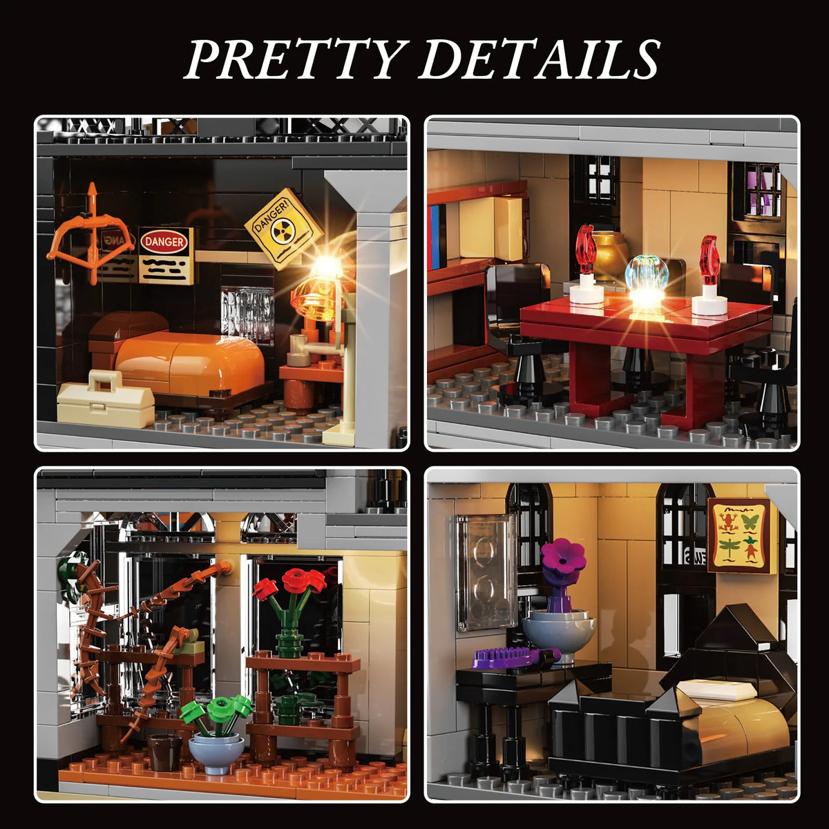 Gothic Nightfall Manor Building Set – Adult Architecture Desktop Ornament