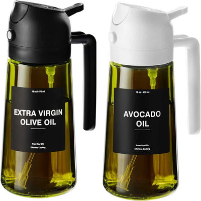 470ml 2-in-1 Oil Sprayer & Olive Oil Dispenser Bottle