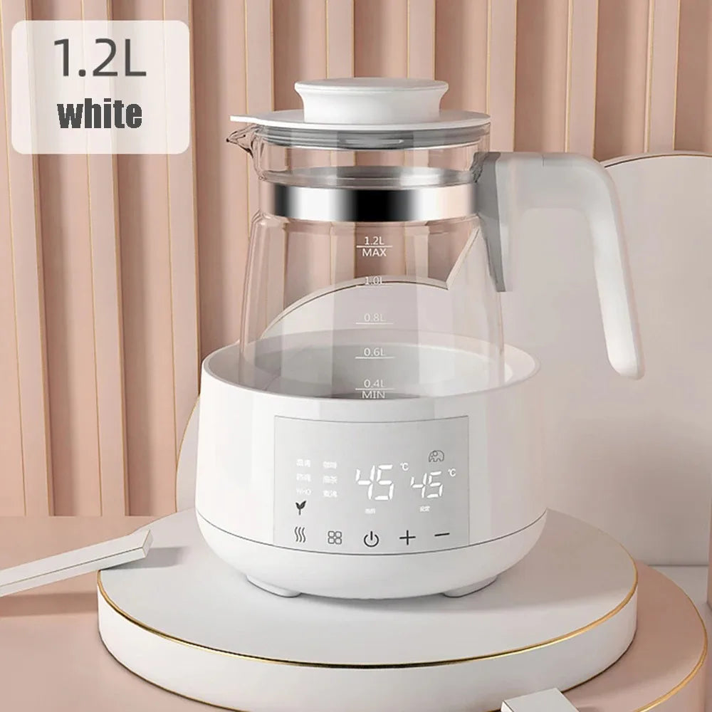 Smart Baby Formula Kettle (1.2L) – 24-Hour Constant Temp Water Warmer