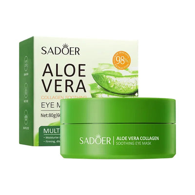 Aloe Vera Collagen Eye Mask – 60 Pcs Moisturizing & Firming Patches