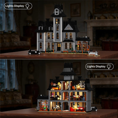Gothic Nightfall Manor Building Set – Adult Architecture Desktop Ornament