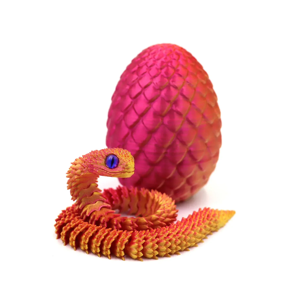 3D Printed Movable Snake Egg Fidget Toy