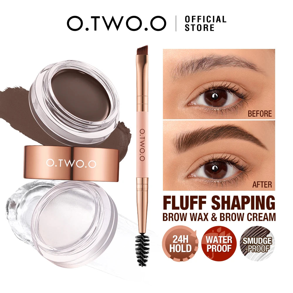 O.TWO.O 2-in-1 Eyebrow Pomade – Waterproof Long-Lasting Brow Gel