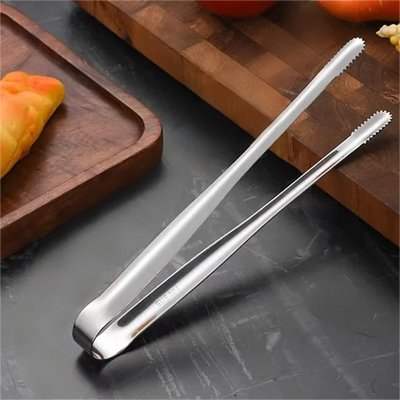 Premium Stainless Steel Cooking Tongs – Non-Slip Multi-Use Kitchen Clip
