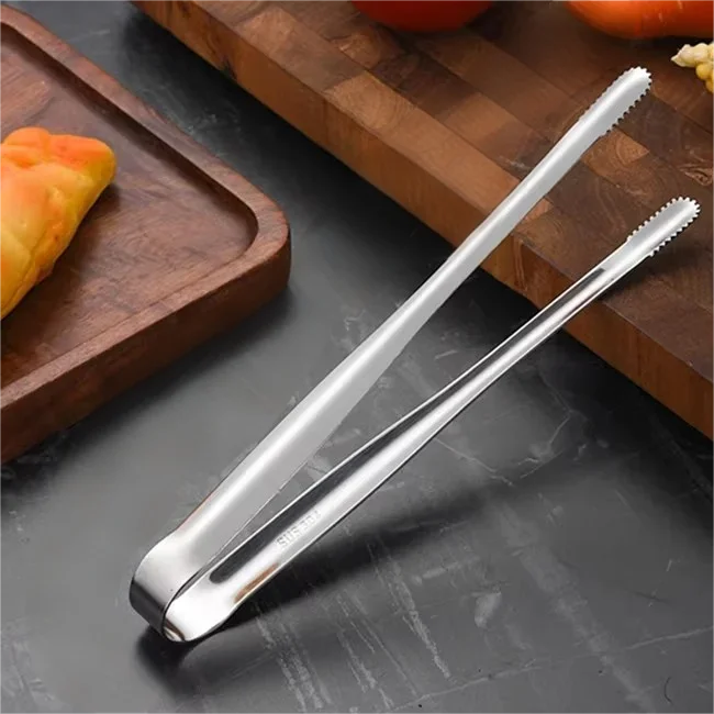 Premium Stainless Steel Cooking Tongs – Non-Slip Multi-Use Kitchen Clip