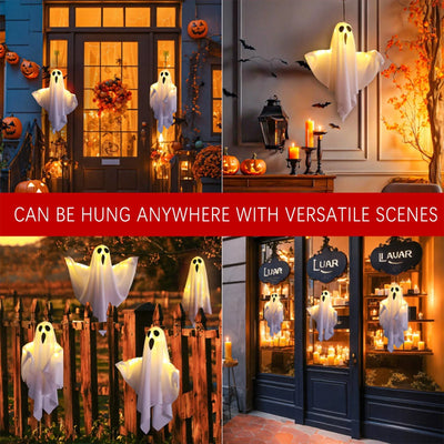 Light-Up Hanging Ghost Halloween Decoration