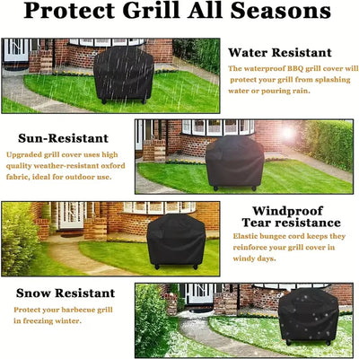 Heavy-Duty Waterproof BBQ Grill Cover – All-Weather Outdoor Protection