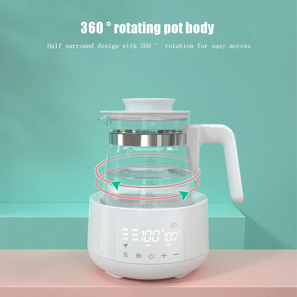 Smart Baby Formula Kettle (1.2L) – 24-Hour Constant Temp Water Warmer