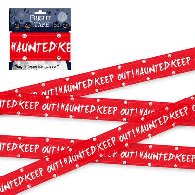 Halloween Skull Warning Sign – Spooky Party Decoration