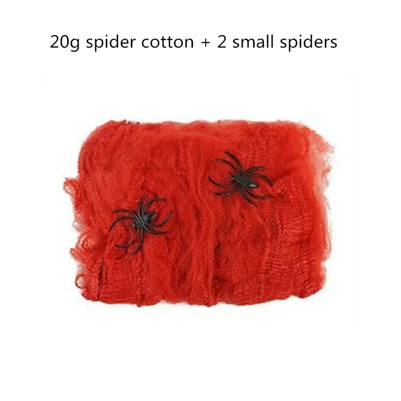 Giant Black Halloween Spider & Web Set – Realistic Scary Prop for Yard, Porch, & Party Decor