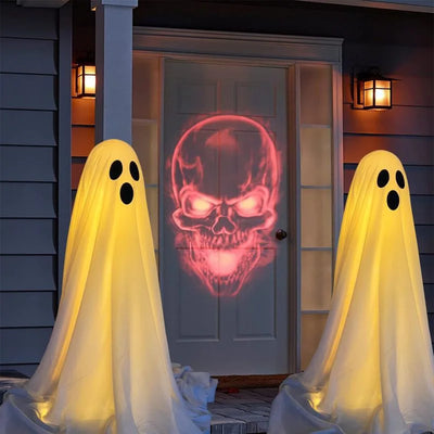 Light-Up Hanging Halloween Ghost – Glowing Spooky Prop for Yard, Garden, & Indoor Decor