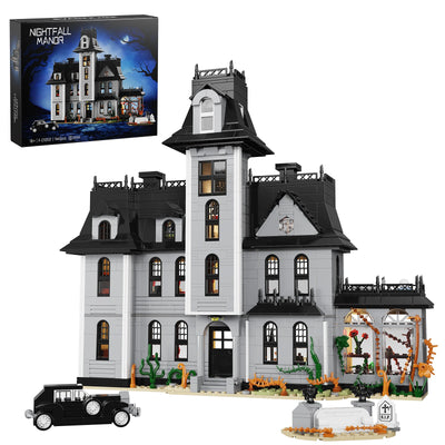 Gothic Nightfall Manor Building Set – Adult Architecture Desktop Ornament