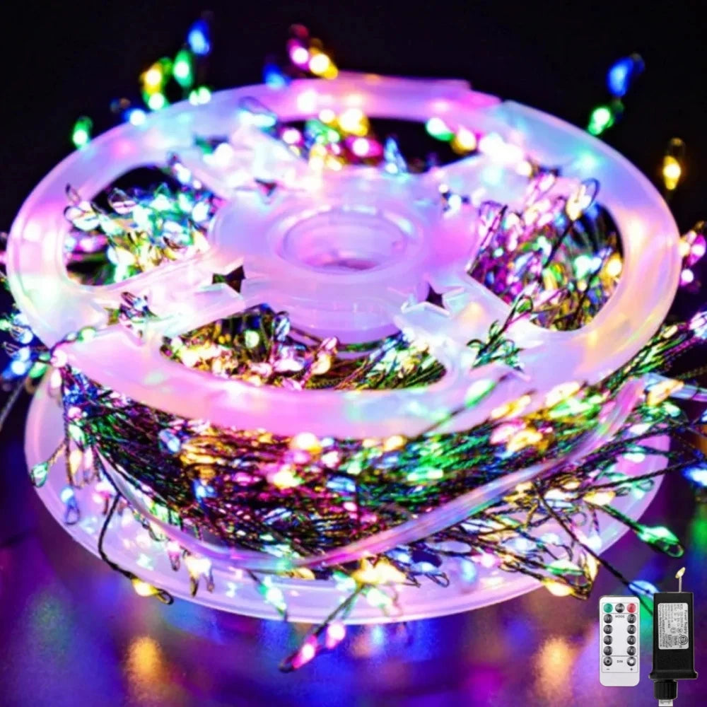 LED Firecracker String Lights with Remote