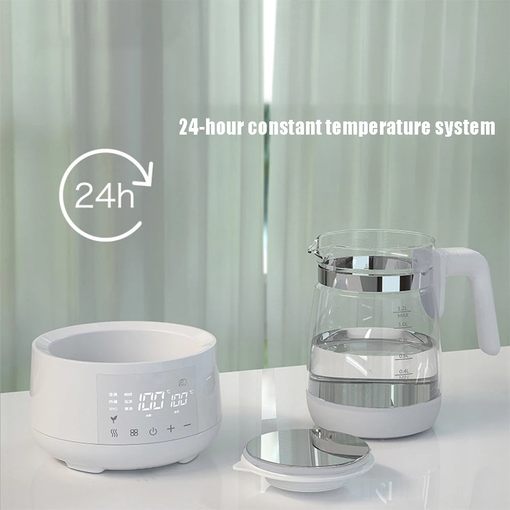 Smart Baby Formula Kettle (1.2L) – 24-Hour Constant Temp Water Warmer