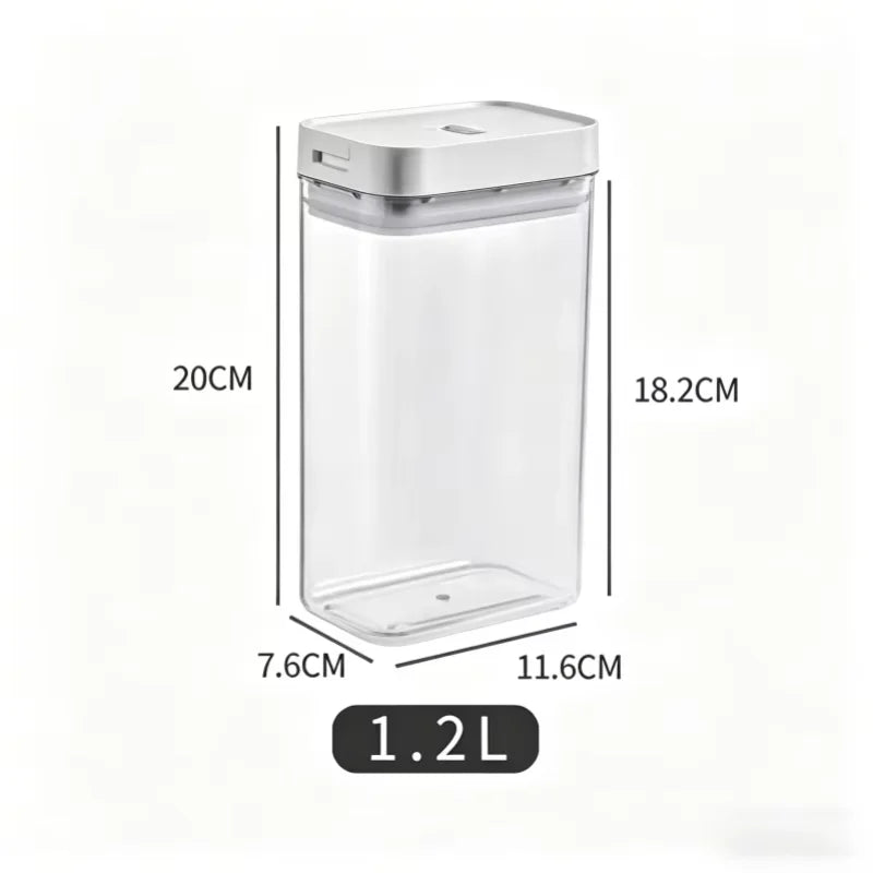 Transparent Food Storage Container – Moisture-Proof Pasta & Grain Jar