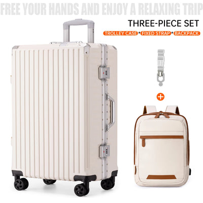 Aluminum Frame Hardside Luggage – Rolling Suitcase with USB Port & TSA Lock