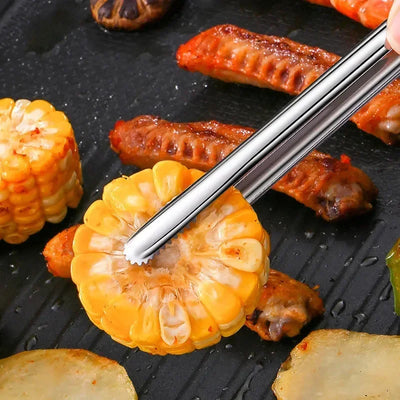 Premium Stainless Steel Cooking Tongs – Non-Slip Multi-Use Kitchen Clip