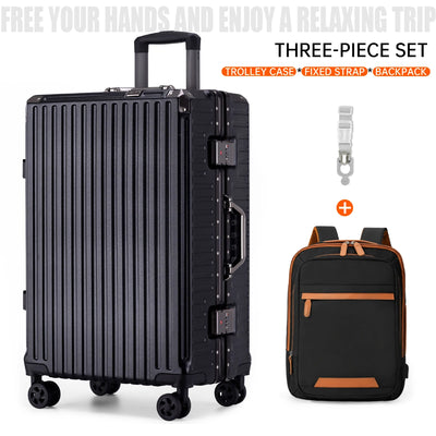 Aluminum Frame Hardside Luggage – Rolling Suitcase with USB Port & TSA Lock