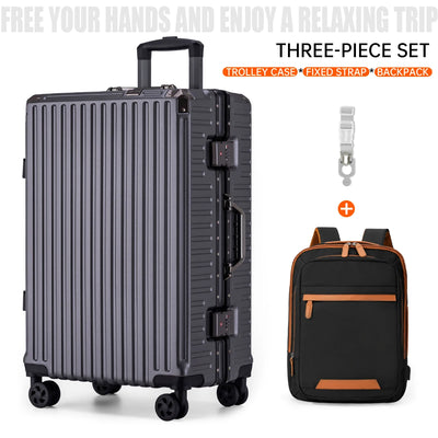 Aluminum Frame Hardside Luggage – Rolling Suitcase with USB Port & TSA Lock
