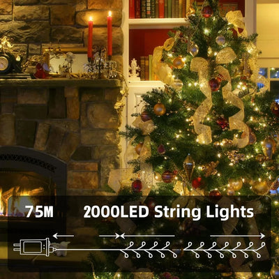 LED Firecracker String Lights with Remote