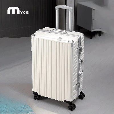 Aluminum Frame Hardside Luggage – Rolling Suitcase with USB Port & TSA Lock