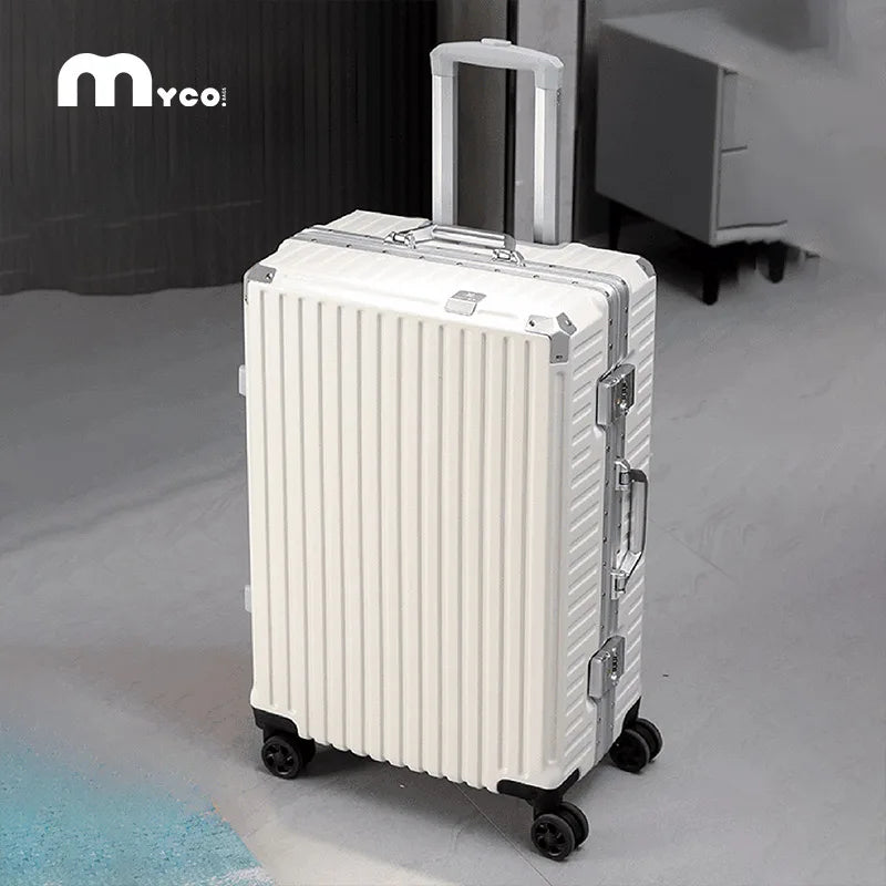 Aluminum Frame Hardside Luggage – Rolling Suitcase with USB Port & TSA Lock