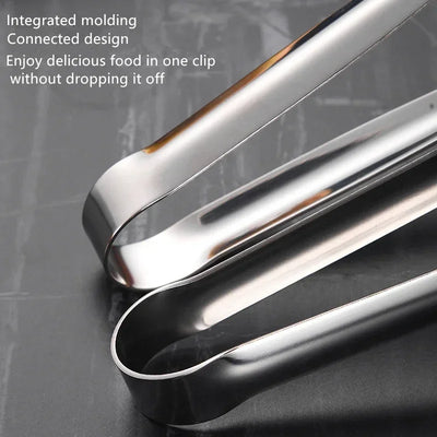 Premium Stainless Steel Cooking Tongs – Non-Slip Multi-Use Kitchen Clip