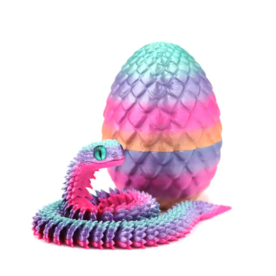 3D Printed Movable Snake Egg Fidget Toy