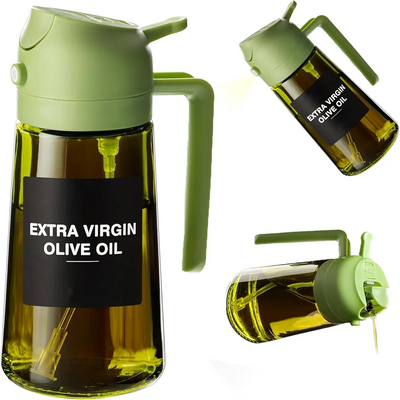 470ml 2-in-1 Oil Sprayer & Olive Oil Dispenser Bottle