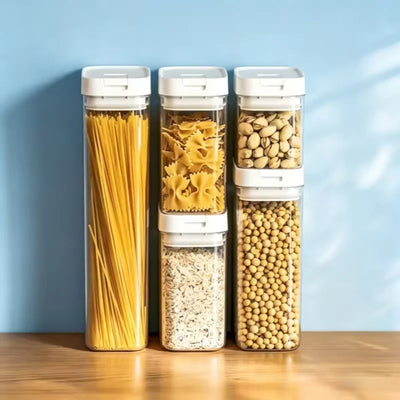 Transparent Food Storage Container – Moisture-Proof Pasta & Grain Jar