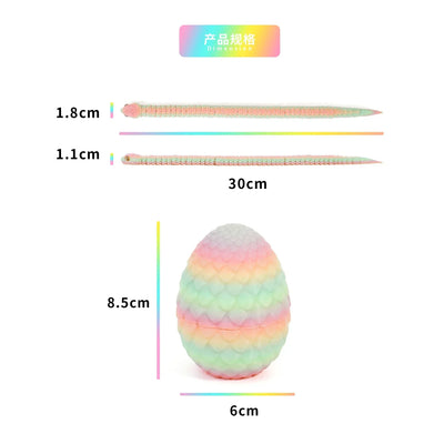 3D Printed Movable Snake Egg Fidget Toy