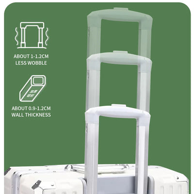 Aluminum Frame Hardside Luggage – Rolling Suitcase with USB Port & TSA Lock
