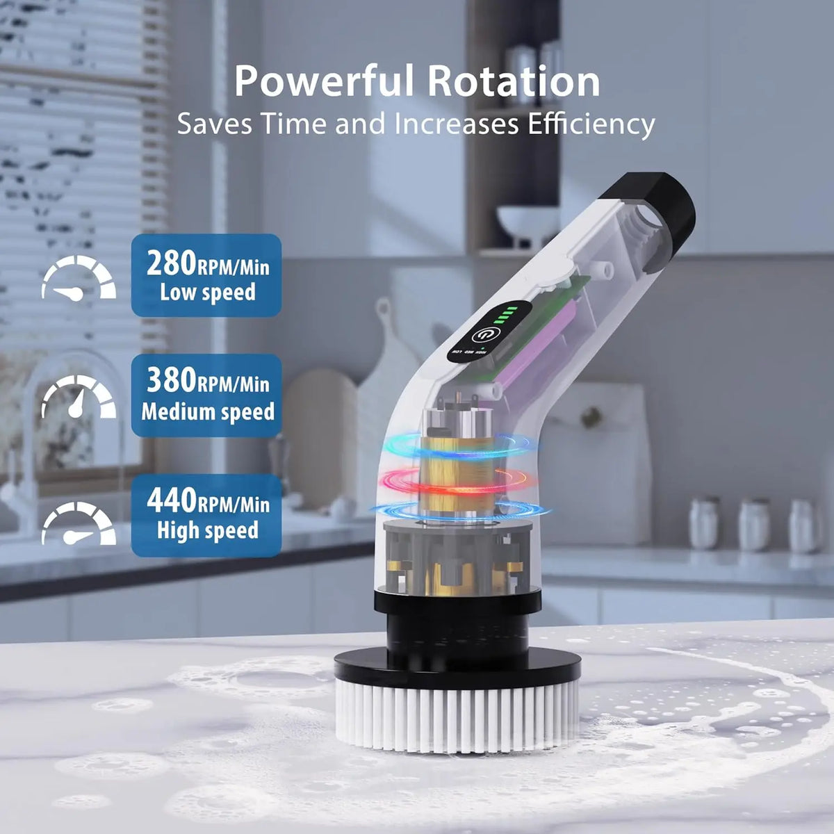 Cordless Power Cleaning Scrubber – All-in-One Deep Clean Brush
