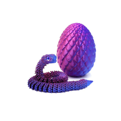 3D Printed Movable Snake Egg Fidget Toy